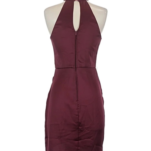 B Darlin Maroon Cocktail Dress - Picture 3 of 5